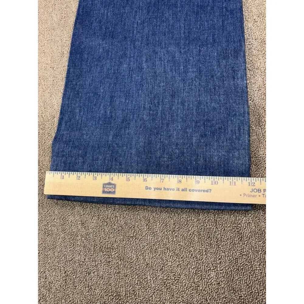 Vintage 1960s–70s American Fashion Collection Chambray Dress Pants 36x31 USA
